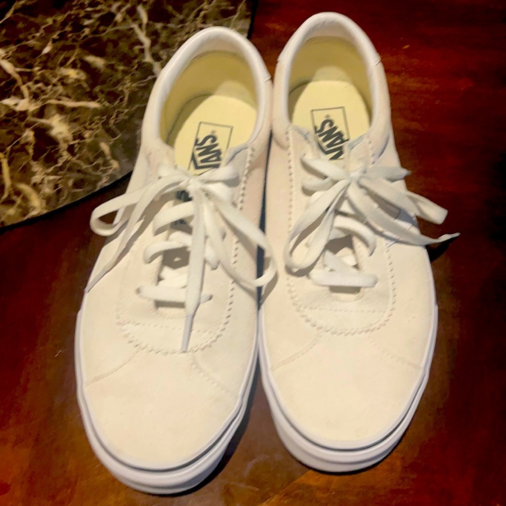 A pair of Van deck/boat shoes. Suede material
